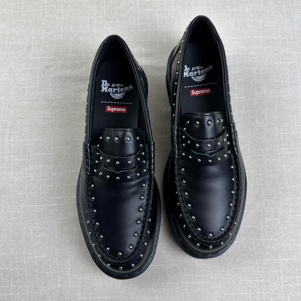 🖤 Supreme x Dr. Martens Studded Penton Loafer "Black" 8W - Picture 4 of 6